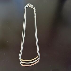 Elegant Silver and Gold Women's Necklace